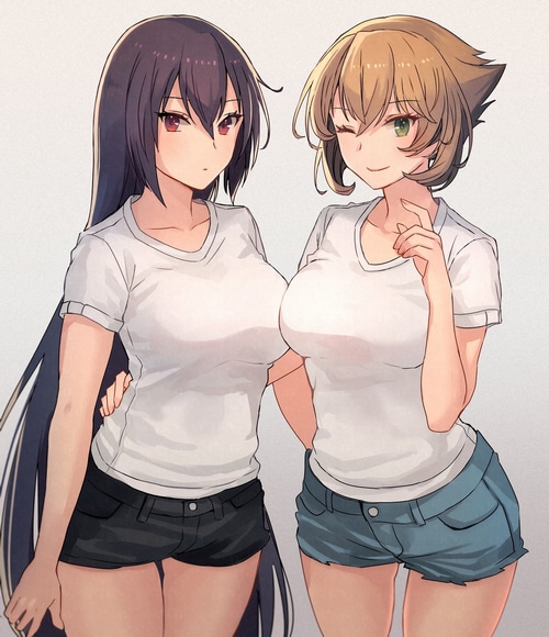 Nagato and Mutsu from Kantai Collection fan art