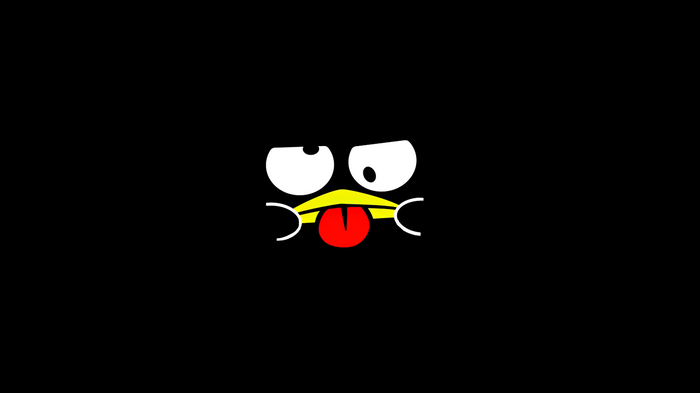 Badtz Maru sticking his tongue out