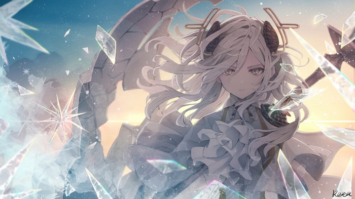 Carleen from Alchemy Stars with ice shards