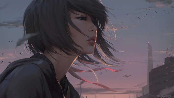 Anime girl by GUWEIZ