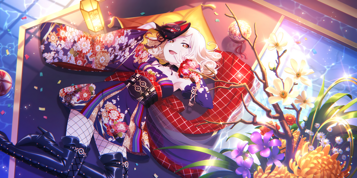 Miyashita Ai in a Kimono with a Mask
