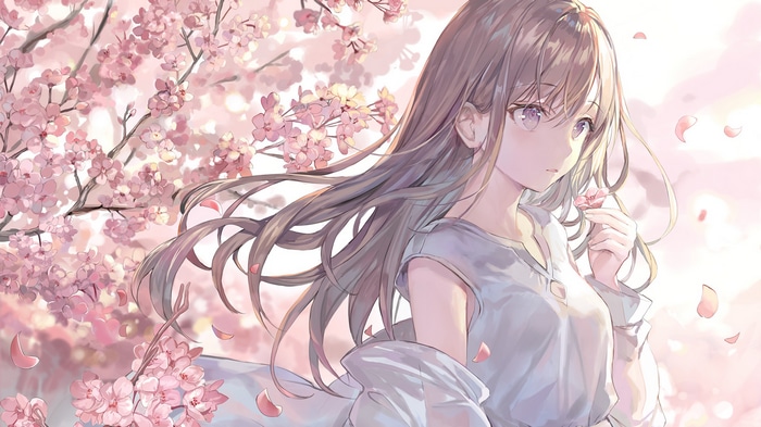 Momoko with Cherry Blossoms