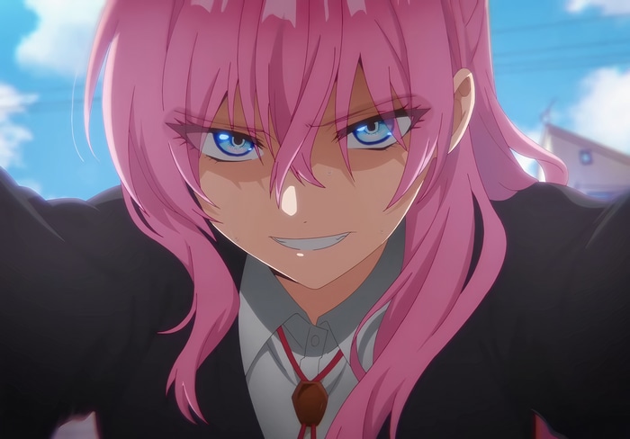 4K Shikimori Kamiya with pink hair