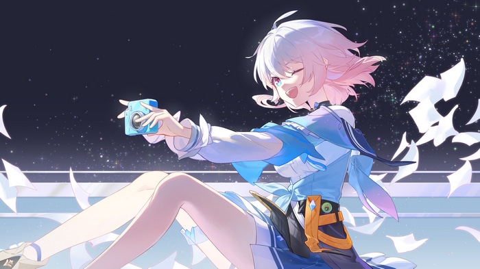 4K March 7th from Honkai: Star Rail with camera