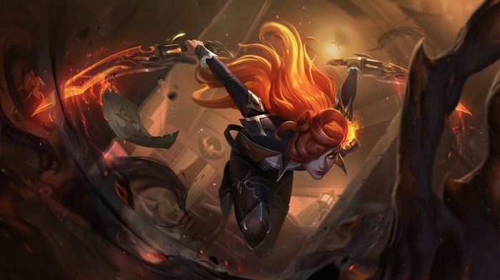 4K League of Legends High Noon Katarina Artwork