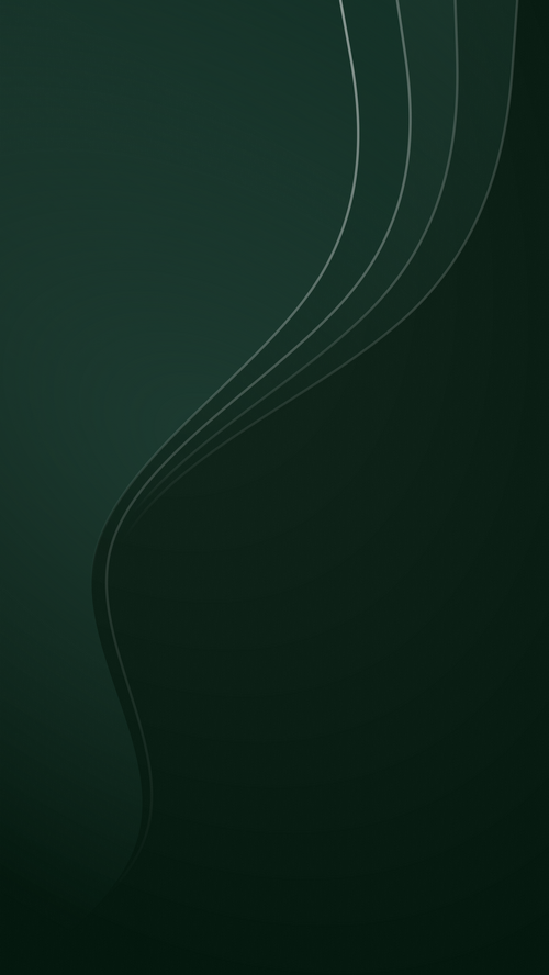 Abstract wavy lines on dark green background