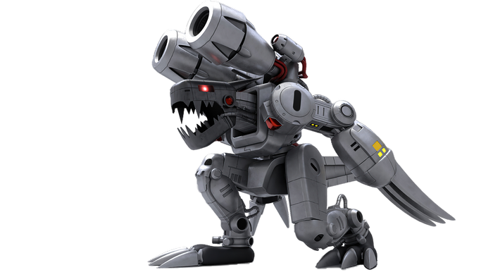 Machinedramon from Digimon Adventure on black background