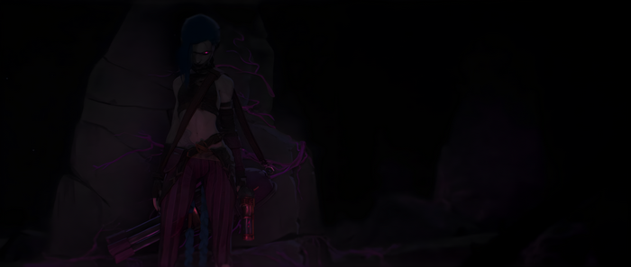 4K Arcane Jinx in a Dark Environment