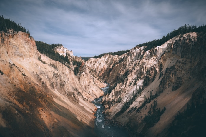 4K Canyon with River and Forest