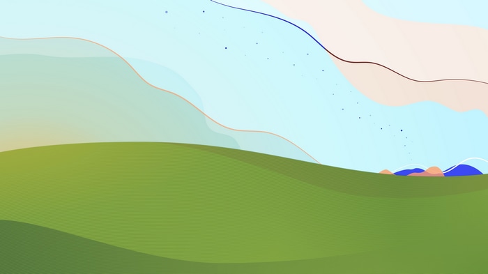 4K Windows XP Green Hill Landscape