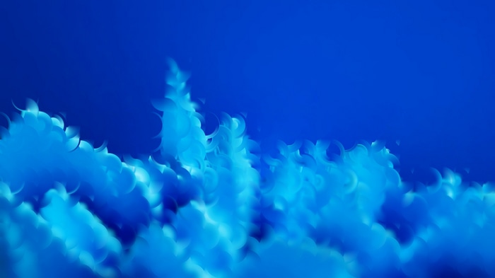 4K Abstract Blue 3D