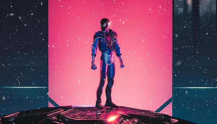 Spider-Man Miles Morales on a platform