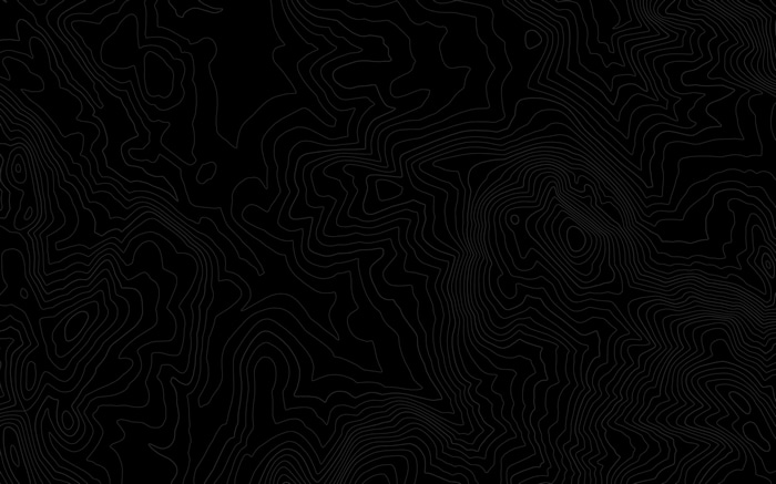 Topography lines on a black background