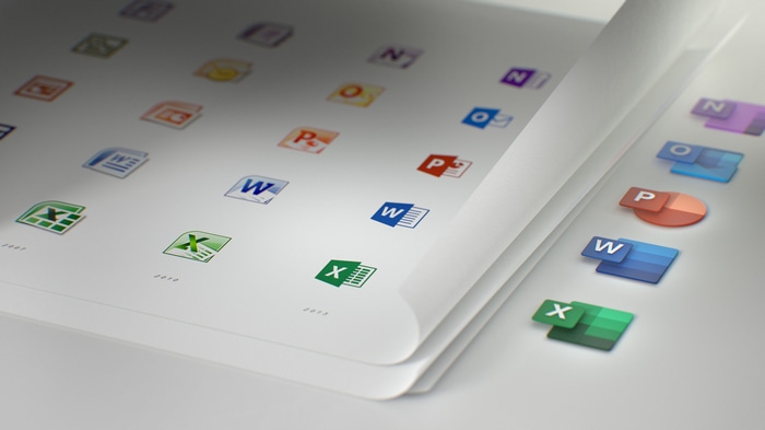 Microsoft Office Icons Evolution