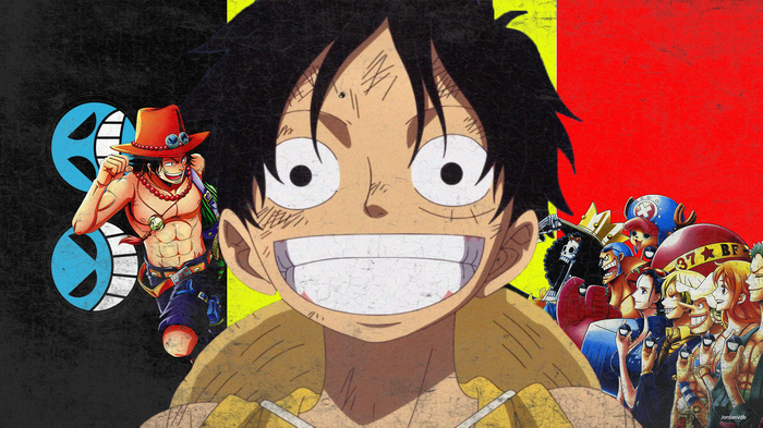 One Piece characters: Luffy, Ace, and the Straw Hat Pirates