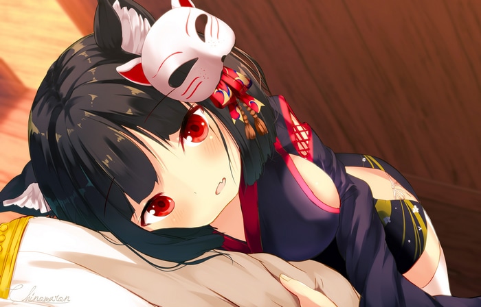 Azur Lane Yamashiro with Fox Mask