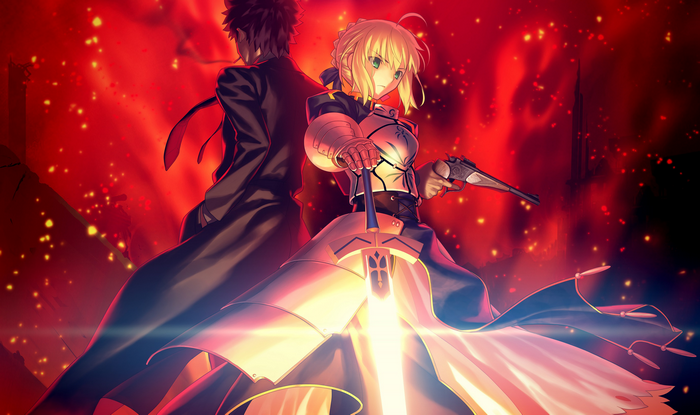 Saber and Kiritsugu Emiya from Fate/Zero