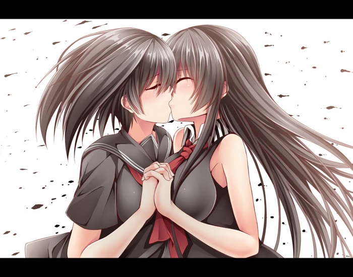 Akame and Kurome kissing, Akame ga Kill! fan art