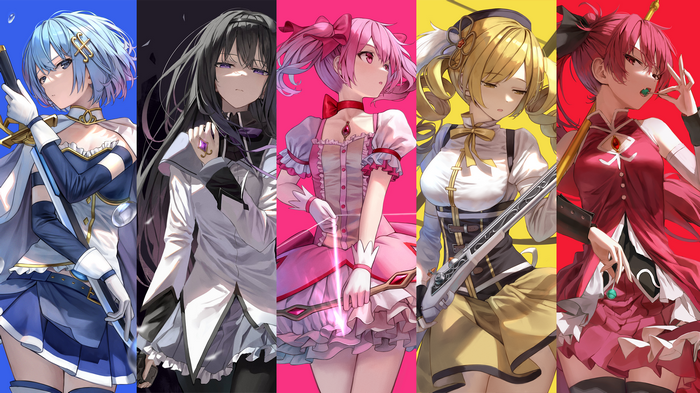 Mahou Shoujo Madoka Magica Magical Girls