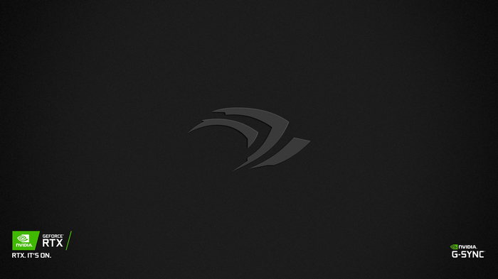 Nvidia GeForce RTX and G-SYNC logos on dark background