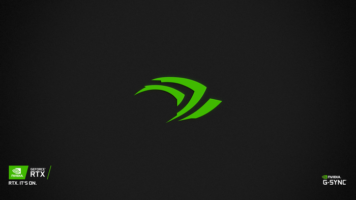 Nvidia GeForce RTX and G-SYNC logos on dark background