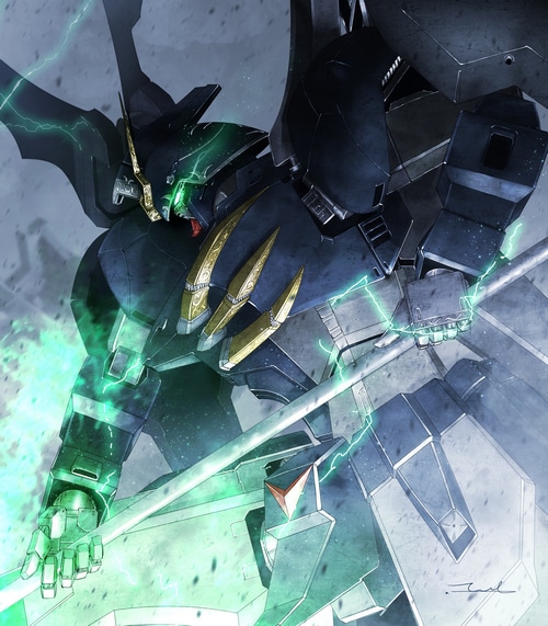 Gundam Deathscythe Hell with Green Energy