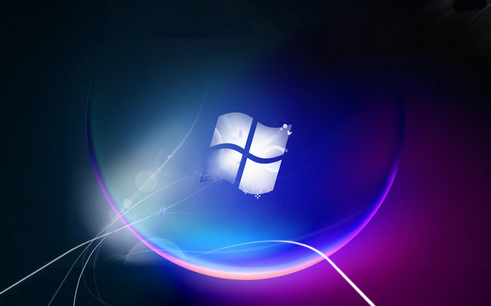 Windows 7 Logo Abstract Design