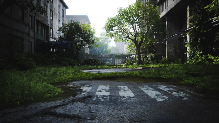The Last of Us 2 overgrown city street