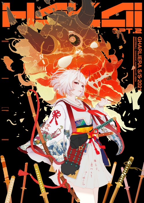 Gharliara S/S 2021 Anime Girl with Swords