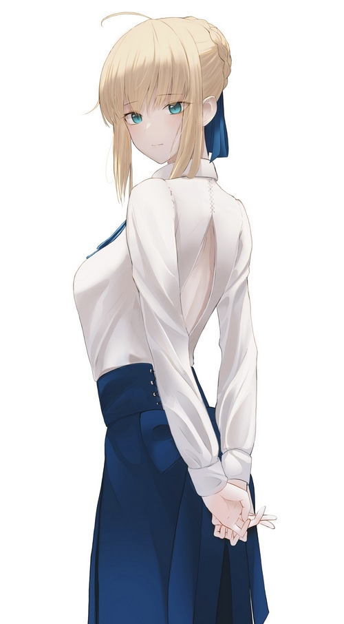 Saber Artoria Pendragon from Fate series fan art