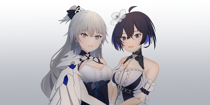 Bronya Zaychik and Seele Vollerei from Honkai Impact 3rd
