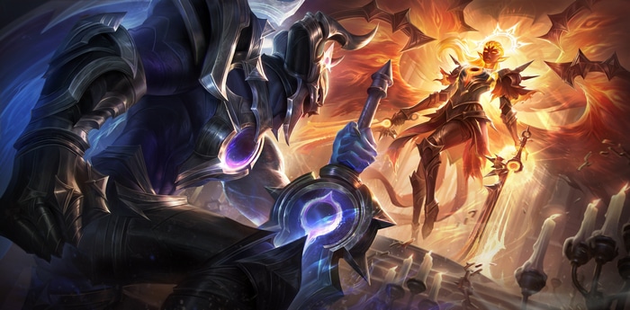Aatrox and Kayle in League of Legends
