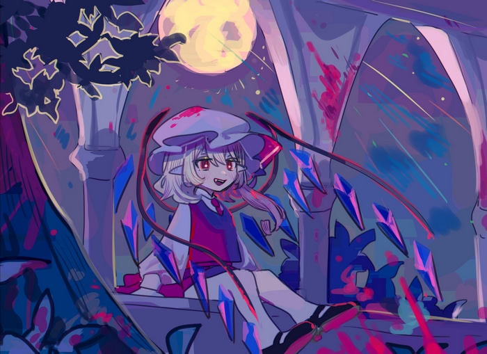 Flandre Scarlet under the Moon