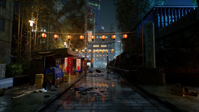 Bethesda Softworks Tokyo street at night