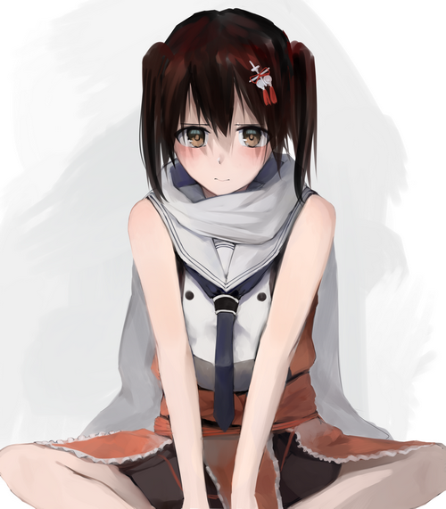 Sendai from Kantai Collection with twintails