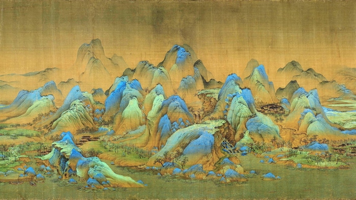 Thousands Miles of Mountains and Rivers Painting