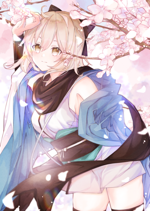 Okita Souji fan art from Fate/Grand Order