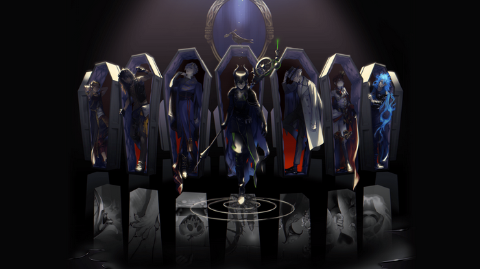 Twisted Wonderland Characters in Coffins