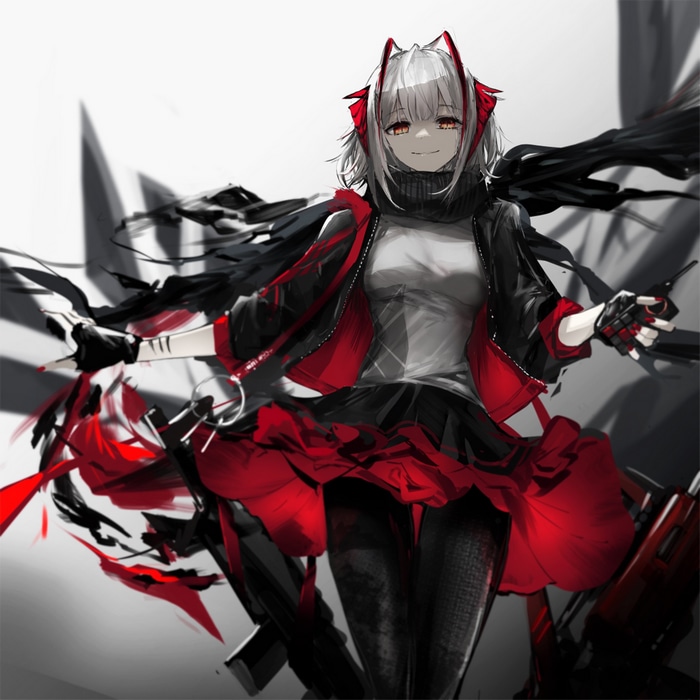 W from Arknights anime character