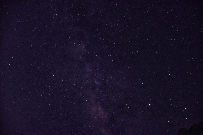 4K night sky with the Milky Way