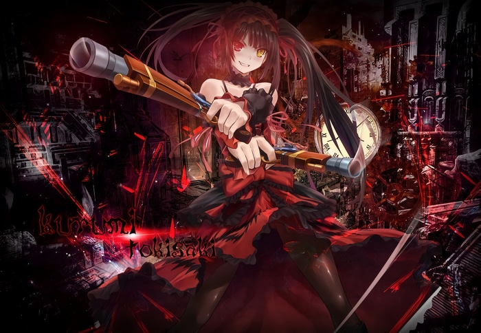 4K Tokisaki Kurumi with Gun from Date A Live