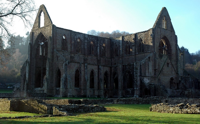 Tintern Abbey ruins in Wales, UK