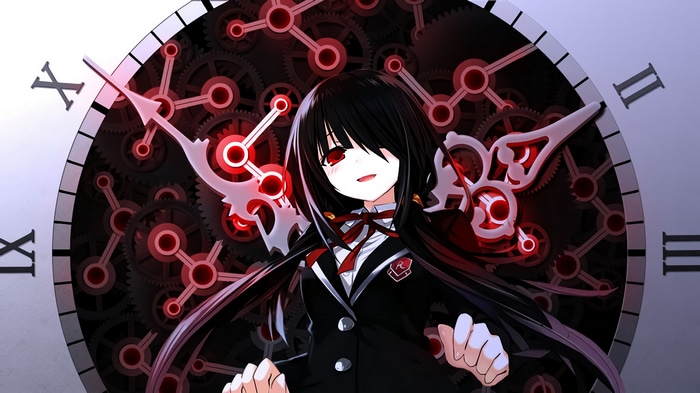 4K Date A Live Tokisaki Kurumi with Clock