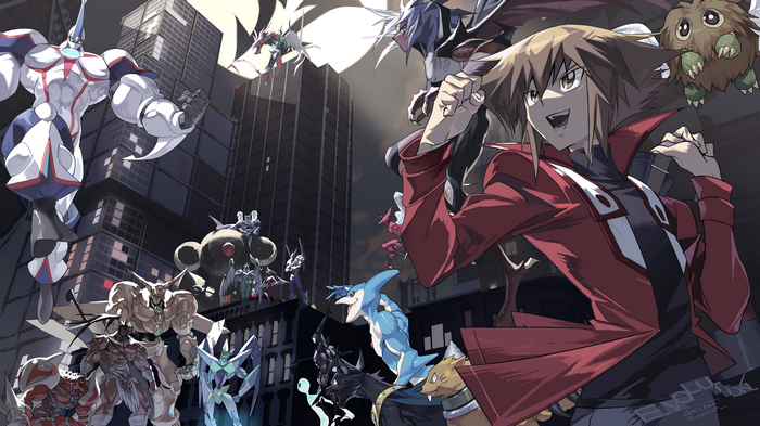 Yu-Gi-Oh! GX: Judai Yuki and Elemental HERO Neos in City