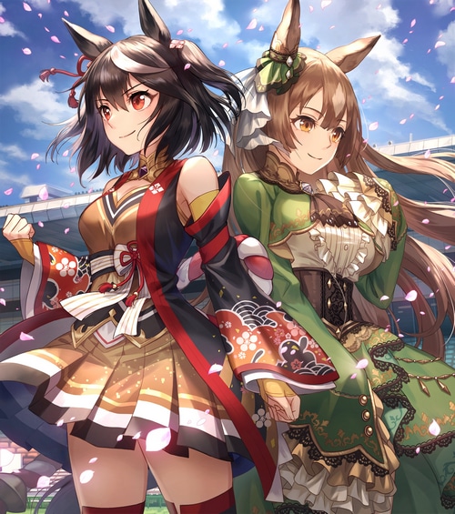 Kitasan Black and Satono Diamond from Uma Musume
