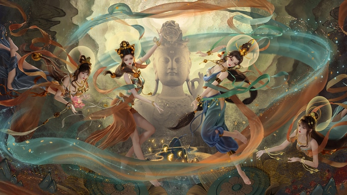 Honor of Kings Dunhuang video game art