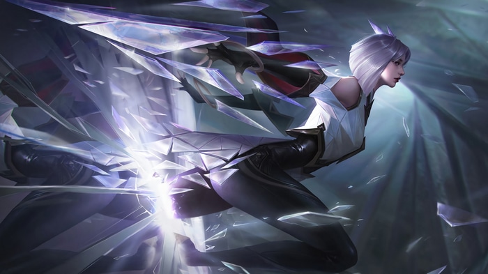 Honor of Kings character with crystalline shards
