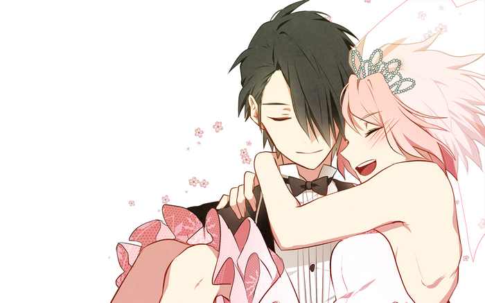Sakura and Sasuke in Wedding Attire