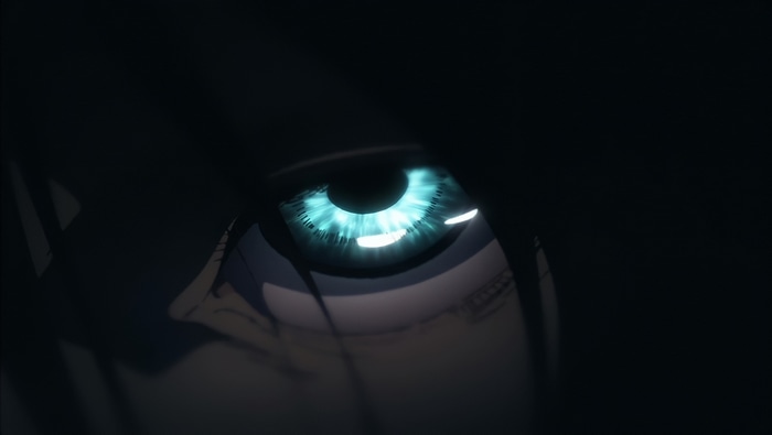 Eren Yeager's blue eye in Attack on Titan