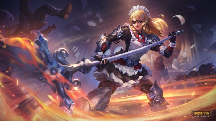 Smite Season 8: Maid Warrior with Staff